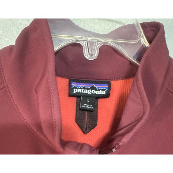 Patagonia Polartec Womens Large Jacket Red Light Coat Hardshell Outdoor Zip Up - Picture 9 of 13